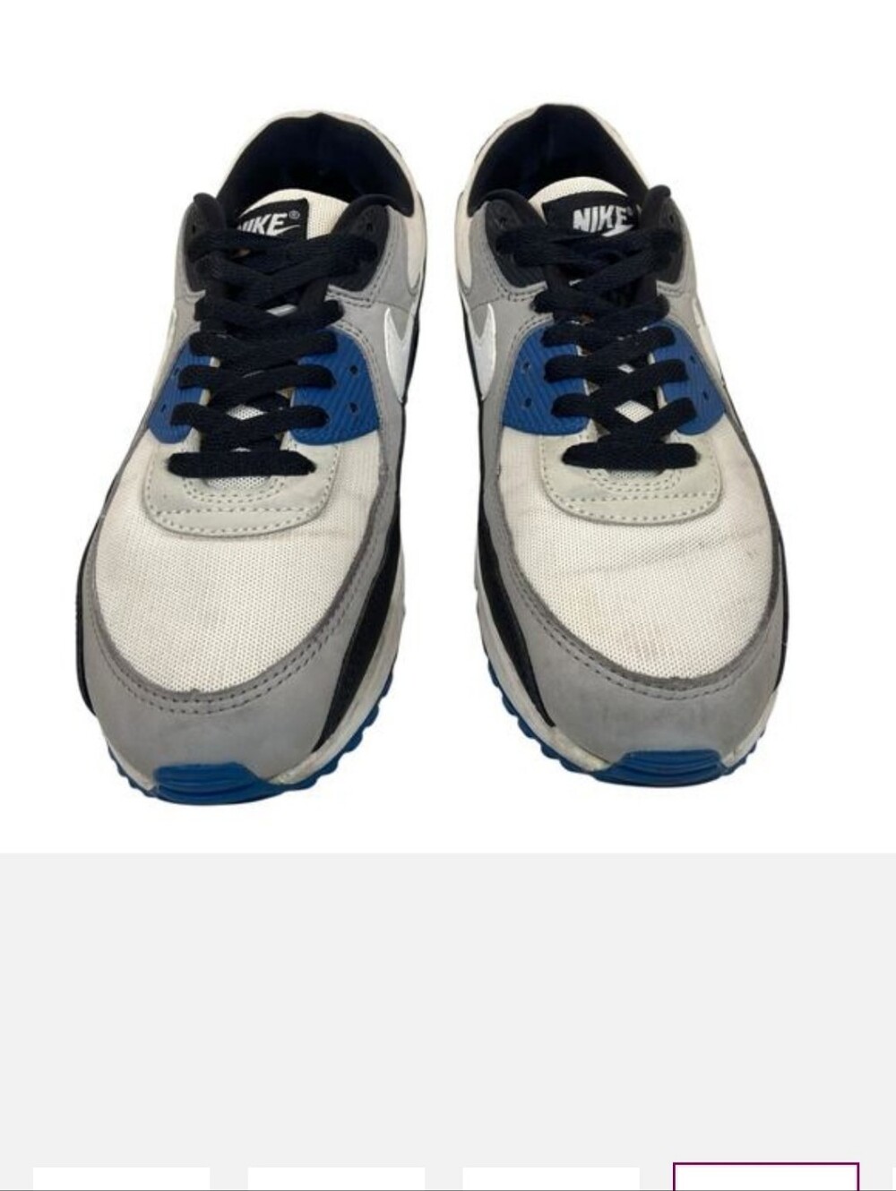 Nike Men’s White Grey Blue Lifestyle Sneakers